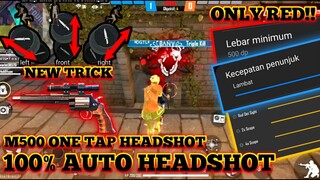 M500🎯ONE TAP HEADSHOT TRICK FREE FIRE