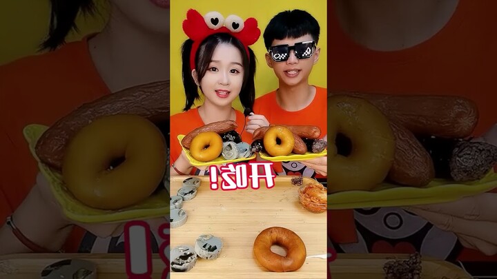 Thử Thách Dùng Tăm Nha Khoa Ăn Xúc Xích #shorts #mukbang