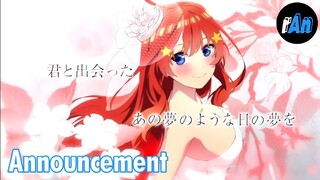 Gotoubun no Hanayome Movie/The Quintessential Quintuplets Movie - Official Announcement | rAnime