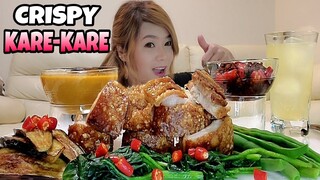 CRISPY PORKBELLY KARE-KARE MUKBANG /MUKBANG PHILIPPINES /JAZZEATS