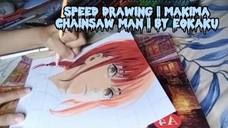 speed drawing || makima chainsaw man || by Eokaku.
