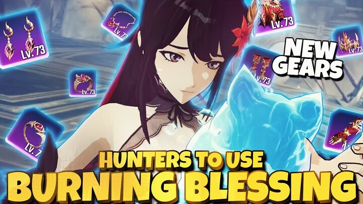 BURNING BLESSING NEW GEAR SET WHICH HUNTERS TO APPLY THIS SET ON ?! - Solo Leveling Arise