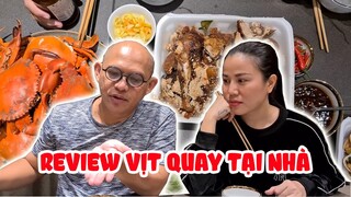 Color Man và bà xã "thử tài" mukbang nguyên con vịt quay có nước sốt siêu ngon