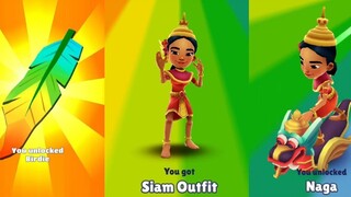 Subway Surfers Changan ปลดล็อก Birdie Noon Siam Outfit & Naga