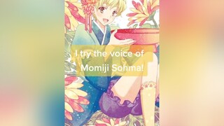 momiji sohma fruitsbasket seiyuuchallenge voiceacting viral_video weeb