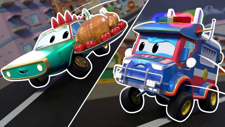 Special Thanksgiving: Bantu mobil polisi menghentikan pencuri buaya! Penyelamatan darurat Kota mobil
