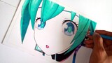 PT.2 || Drawing//Coloring HATSUNE MIKU In The Room