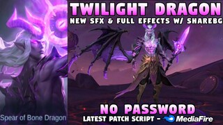 New Moskov Twilight Dragon Skin Script No Password | Revamped Moskov Epic Skin Script | MLBB