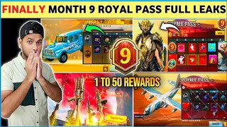 Finally 🔥 M9 ROYAL PASS 1 TO 50 RP REWARDS | M9 Royal Pass Leaks - M9 Royal Pass