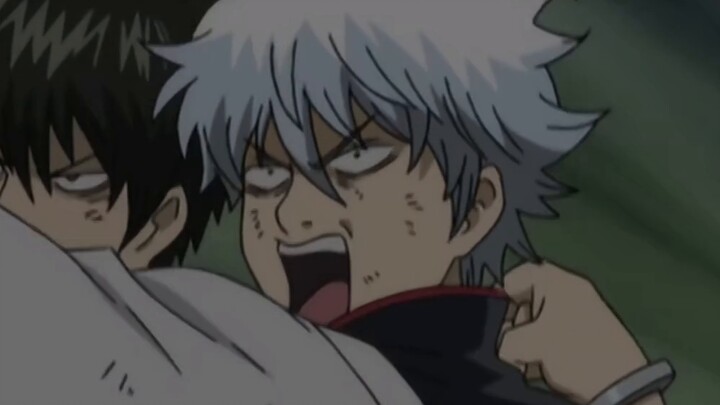 How many times did Gintoshi hold hands in episode 166, or the interlocking of fingers (collection?)