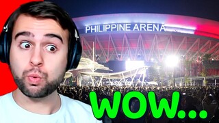 American reacts to the Philippines Has the Biggest Arena In The World | Philippines Reaction