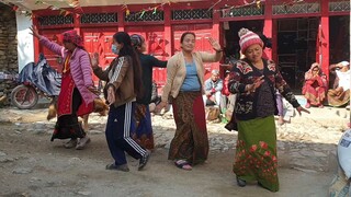 Women Dancing in Nepalese Cultural Musical Instruments Naumati Baja | Marriage in Nepal |