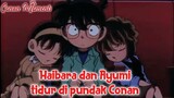 Detective Conan / Case Closed Haibara dan Ayumi tidur di bahu Conan