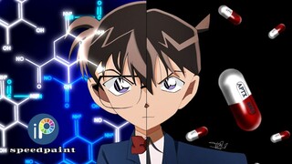 Drawing anime detective conan with ibis paint x (speedpaint)