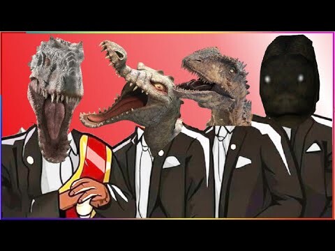 INDORAPTOR & RUDY ICE AGE & CARCHARODONTOSAURUS & HIGHWAY WORM - Coffin Dance X Baby Shark COVER