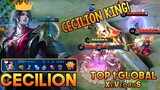 22 Kills Cecilion! NonStop Spamming Cecilion King xεvεησυs - Mobile Legends