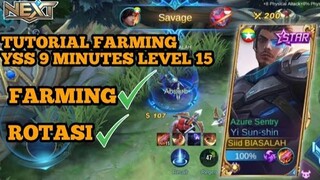 TUTORIAL FARMING YI SUN SHIN