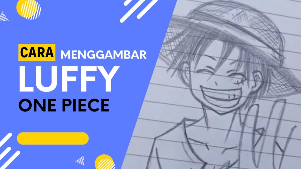 menggambar luffy