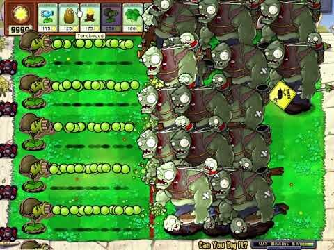 Plants vs  Zombies Hack - Gatling Pea nhưng nó phải Super Mega Gatling Pea mới đún