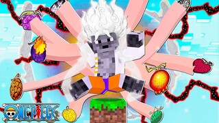 Apenas Um Bloco de One Piece, mas Trollei Meu Amigo com as Novas Devil Fruits 𝗡𝗢 Minecraft