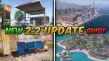 2.2 Update (PUBG Mobile/BGMI) Guide New Sea Ports, Fuel Stations, Bicycle Shed (Tutorial)