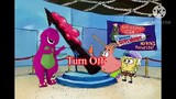 Barney Error Portrayed By SpongeBob