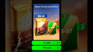 1500 FC Points, Master Heroes Limited Pack #fcmobile #fc24 #fifamobile #shorts