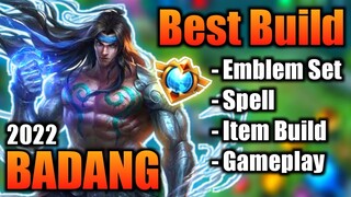 BADANG BEST BUILD 2022 | TOP 1 GLOBAL BADANG BUILD | BADANG - MOBILE LEGENDS | MLBB