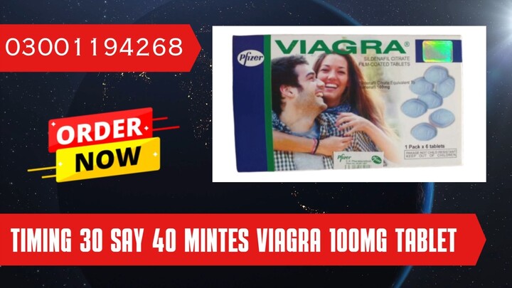 Viagra Tablet 1 Pack x 6 Tablet Same Day Delivery In Islamabad | 03001194268