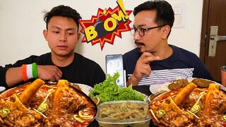 MUTTON NIHARI EATING CHALLENGE  || MUTTON CURRY MUKBANG|| MUTTON NIHARI RECIPE|| EATING SHOW