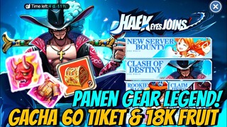 Panen 3 GEAR LEGEND! GACHA 60 Tiket & 18K GOLDEN FRUIT di LIMITED EVENT - NEW WORLD VIGOUR VOYAGE