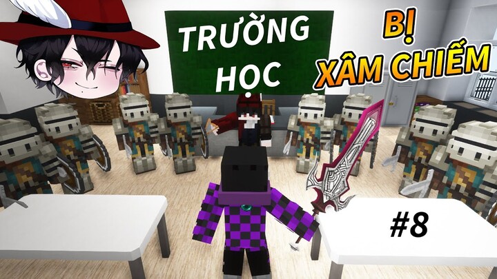 Minecraft VŨ TRỤ SIÊU NHIÊN (Phần 2) #8 - TRƯỜNG HỌC ĐẦU LÂU BỊ XÂM CHIẾM 🌌 vs 👿