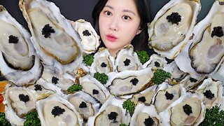 [ONHWA] Raw oyster chewing sound! Oyster season is back!