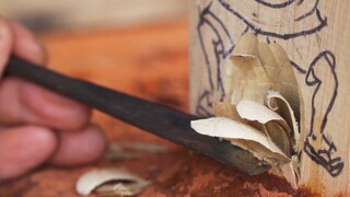 How to take a turtle out of wood