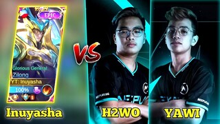 INUYASHA VS H2WO AND YAWI🔥| INTENSE BATTLE | WHO WILL WIN? - MLBB