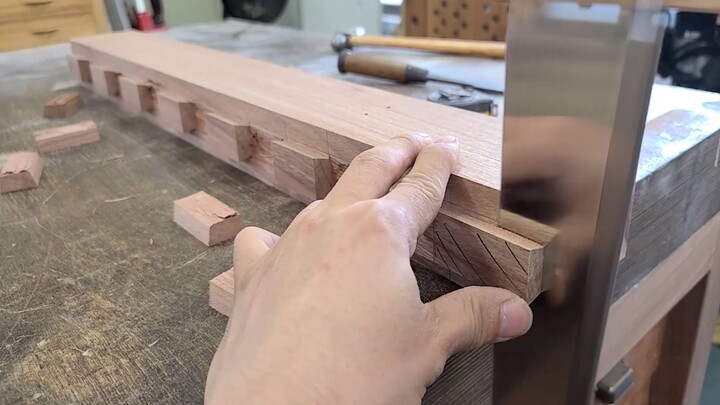 【木工】无需钉子也做出结实牢固的桌子？燕尾榫实用方法