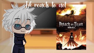 Jujutsu kaisen reacts to attack on titan || season 1-4 spoilers || {credits on the desc)