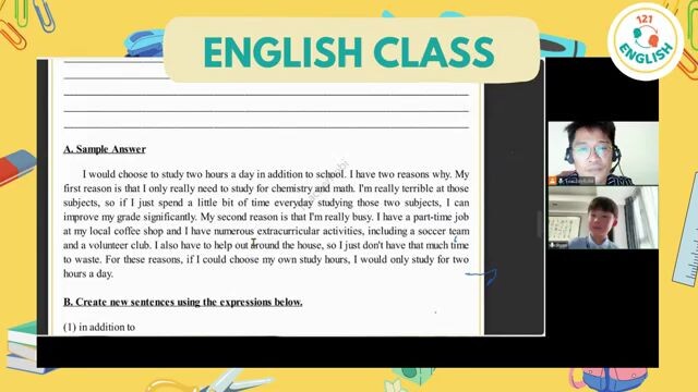 ENGLISH READING CLASS