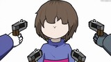 [Undertale/ask Issue "Shirt"] When the player encounters the Evil Bones? Chara actually took out San