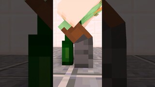 Alex Mega Falling on the Bottle - minecraft animation #shorts