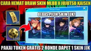 CARA HEMAT DRAW SKIN MLBB X JUJUTSU KAISEN (GOJO MEGUMI YUJI NOBARA)! PAKAI TOKEN DRAW GRATIS 2 FASE