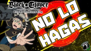 ⚠️¡NO COMETAS ESTOS ERRORES AL EMPEZAR!⚠️ | Black Clover Mobile Español