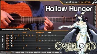 Overlord Season 4 Opening - Hollow Hunger - OxT - Fingerstyle Guitar Cover + TABS Tutorial