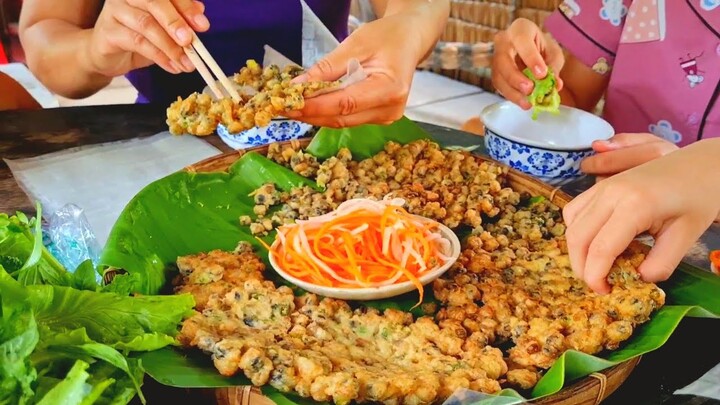 Mẹ lấy con này chiên bột cuốn rau sống chấm mắm chua ăn thiệt đã | ATCL