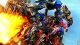 Optimus Prime rides a metal T-Rex | Transformers 4 | CLIP