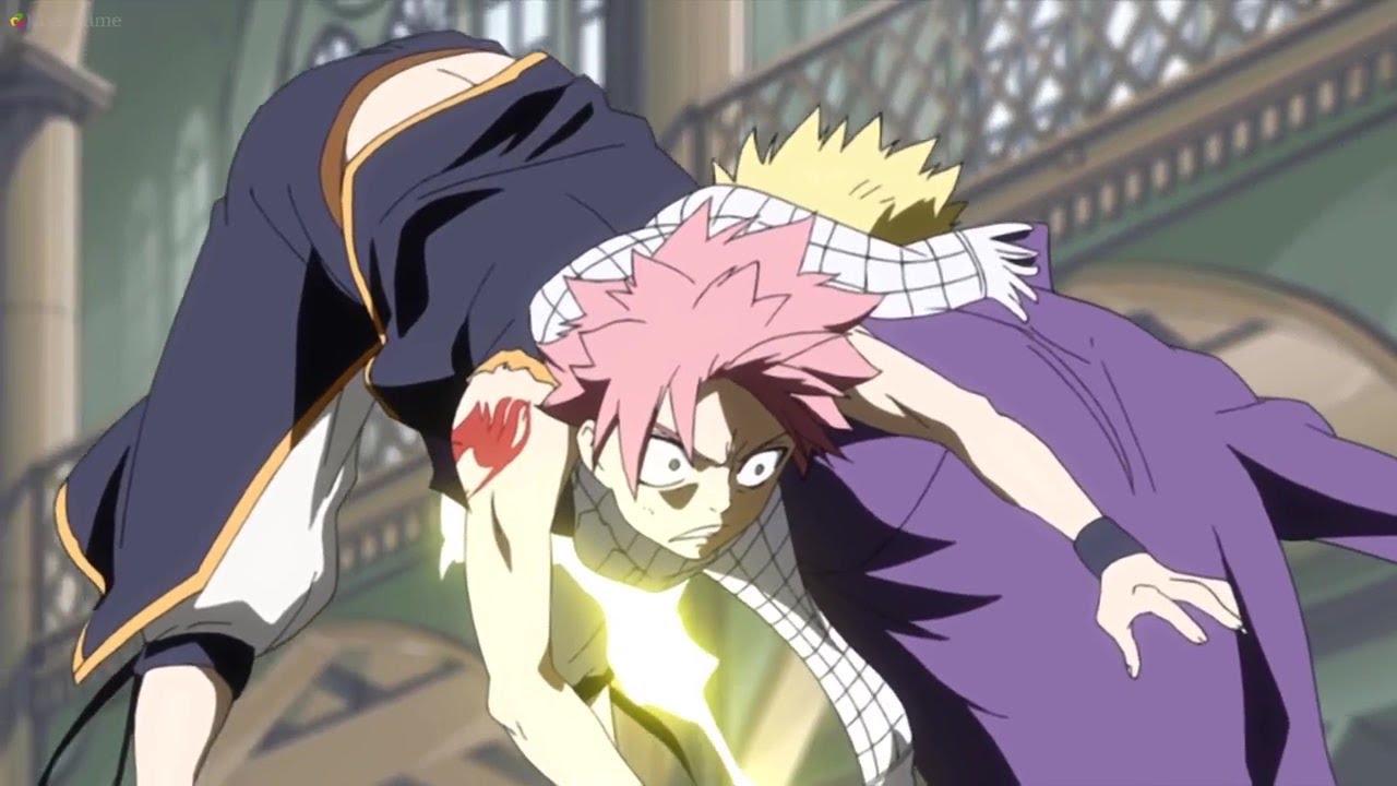 fairy tail natsu vs laxus