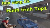 [GARENA FREE FIRE ]  DUO SQUAD CÙNG C4 VÀ ĐỒNG BỌN HÀNH TRÌNH KIẾM TOP 1