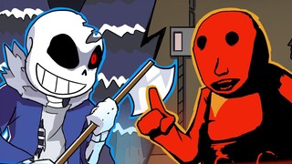 Bilingual resmi】Jika STARVED EGGMAN bertemu HORRORSANS【FnF animasi sebagai UNDERTALE】