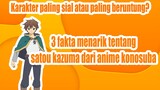 Karakter Paling Sial atau Paling Beruntung? 3 Fakta Menarik Tentang Satou Kazuma dari anime Konosuba