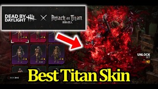 Dead By Daylight Attack On Titan Skins (w/ animations)